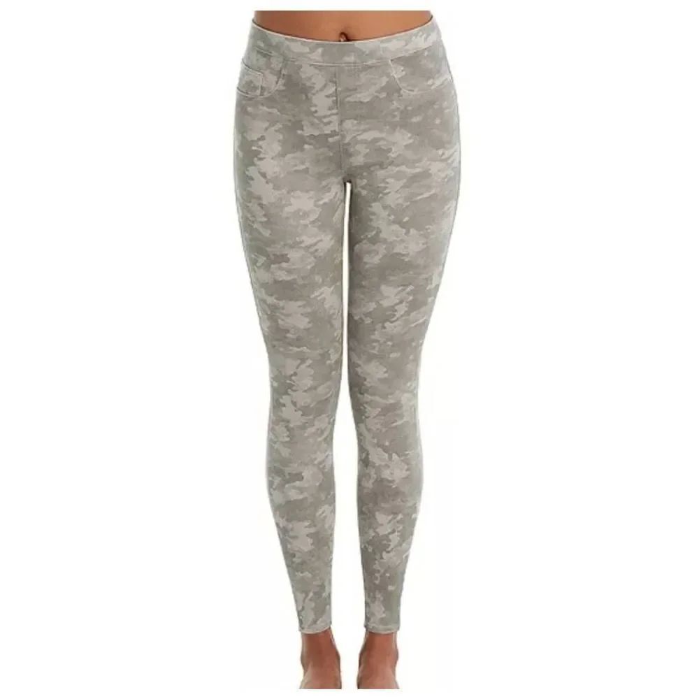 SPANX Stone Wash Camo Ankle Jean-ish Leggings sz Small
